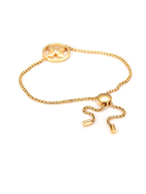 Gold Fashion 18K Rose Gold Adjustable Bracelet