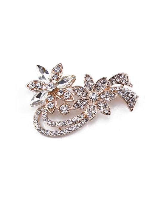 Inboe new 2018 2018 2018 2018 Flower-shaped Crystals Brooch 0