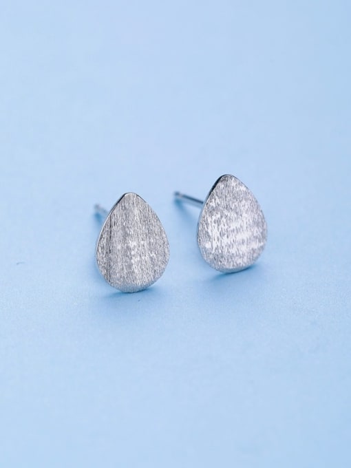 One Silver 925 Silver Water Drop Shaped Earrings 2