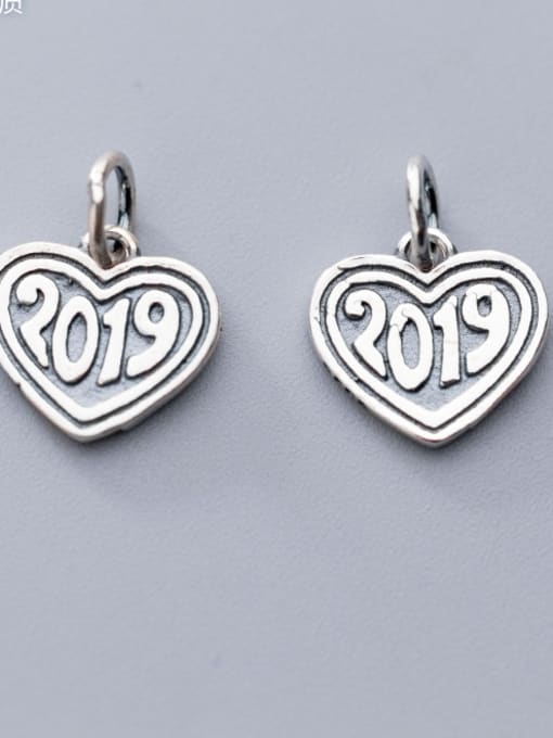 FAN 925 Sterling Silver With Antique Silver Plated Vintage Heart Pendants 3