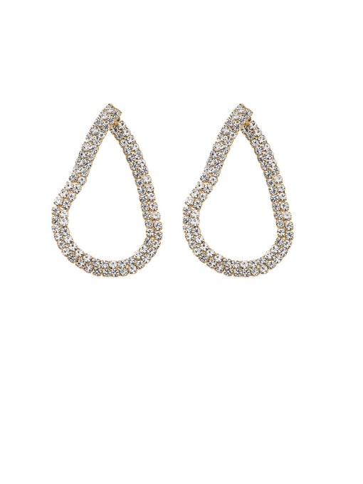 Girlhood Alloy With Gold Plated Personality Geometric Cluster Earrings