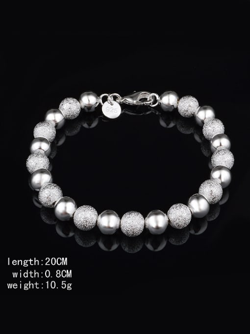 Ya Heng Fashion Beads Copper Silver Plated Bracelet 3