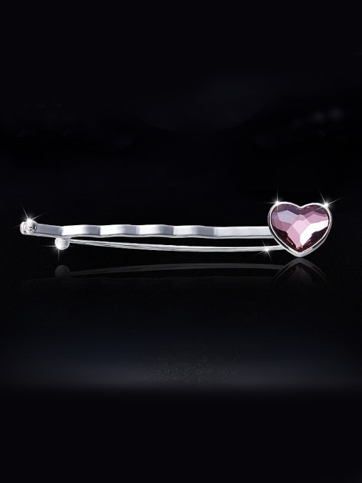 CEIDAI Pink Heart-shaped Brooch