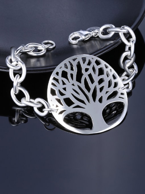 OUXI Simple Round Hollow Tree Bracelet 2