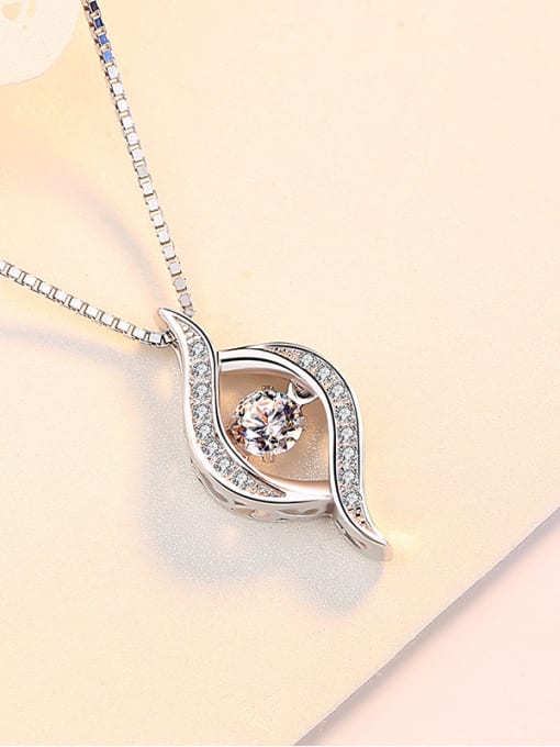 Peng Yuan Fashion Shiny Cubic Zirconias-covered 925 Silver Pendant 2