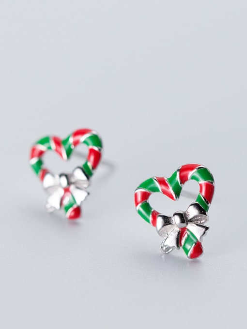 Love Candy Christmas series :Sterling Silver sweet candy Christmas  lovely  Earrings