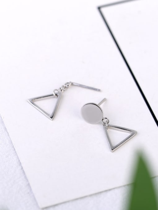 Peng Yuan Fashion Geometrical Silver Women Earrings 0