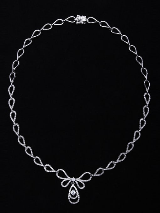 Necklace E;egatLuxury Two Pieces Jewelry Fashion Wedding Accessories