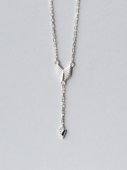 Rosh Personality Personality Arrow Shaped S925 Silver Necklace 0