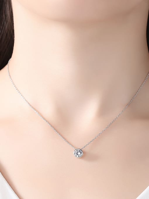 BLING SU AAA zircon simple Bling bling necklace 2