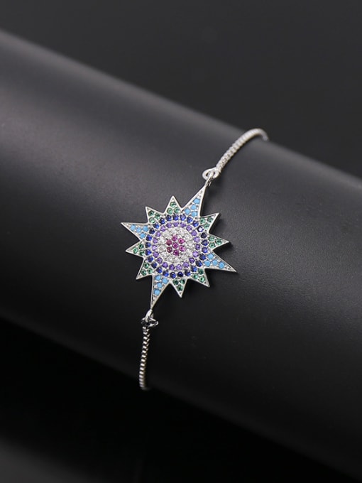 Silver Sparking Turquoise Bracelet