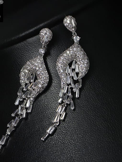 L.WIN Luxury Wedding Party Drop Cluster earring 1
