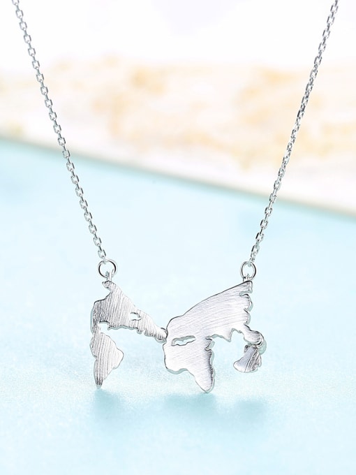 CCUI 925 Sterling Silver With smooth personality Irregular Necklaces 2