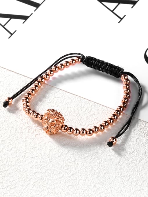 Open Sky Fashion Lion Head Beads Adjustable Bracelet 3