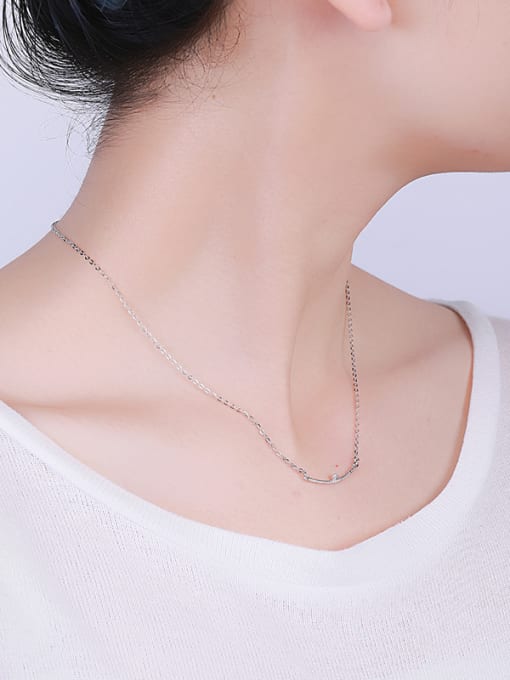 One Silver Delicate S925 Silver Necklace 1