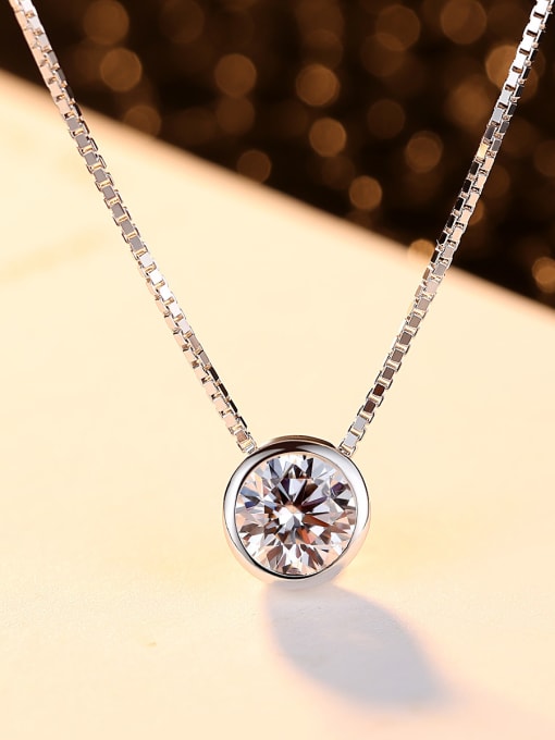 CCUI Sterling Silver classic AAA zircon Mini Necklace