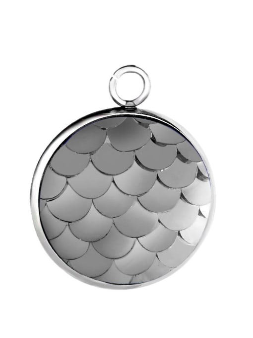 DAAT806-10 Stainless Steel With  Trendy Round With Mermaid scale Charms