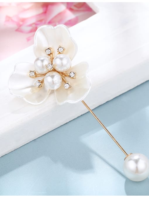 D242 Alloy With  Enamel Romantic Flower Brooches