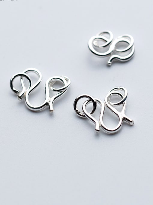 FAN 925 Sterling Silver With Silver Plated Fashion Connectors 1