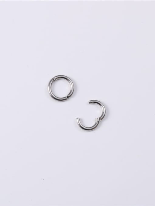 GROSE Titanium With Gold Plated Simplistic Round Clip On Earrings 2