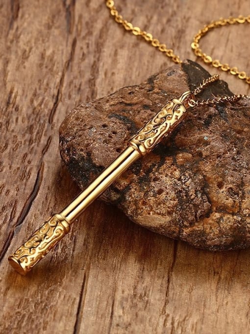 Golden Personality Men Accessories Plating Necklace