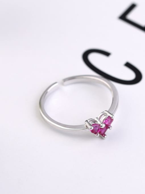Peng Yuan Tiny Heart shaped Silver Ring 2