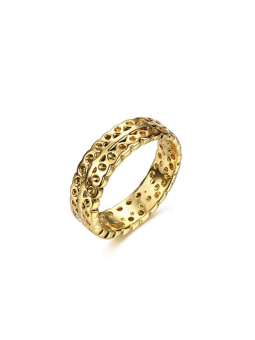 Ronaldo High-quality Hollow Design 18K Gold Ring