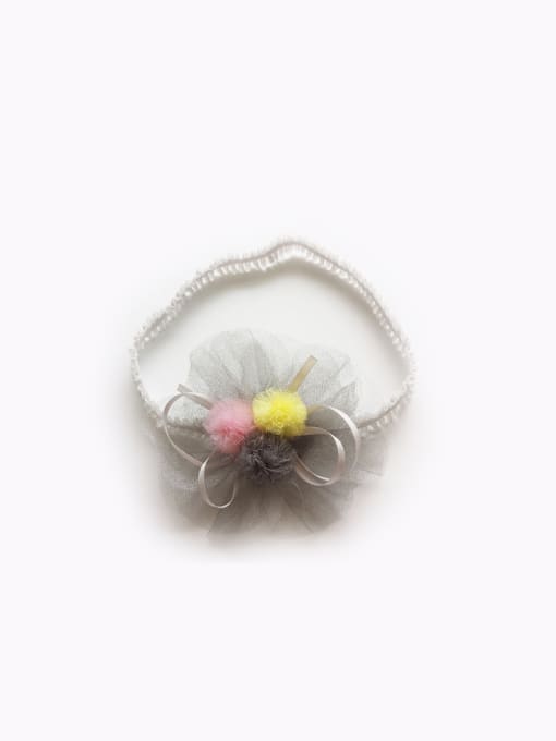Gray Flower bady headband