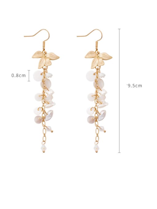 Girlhood Alloy With Gold Plated Fashion Charm Hook Earrings 4