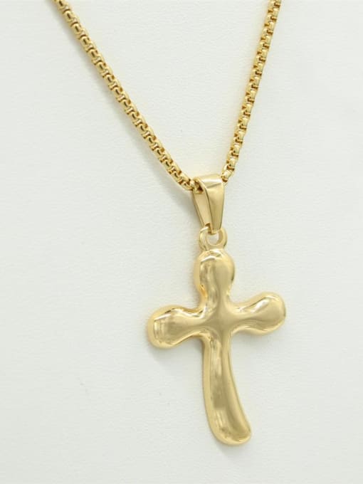 XIN DAI Stainless Steel Cross Pendant Necklace