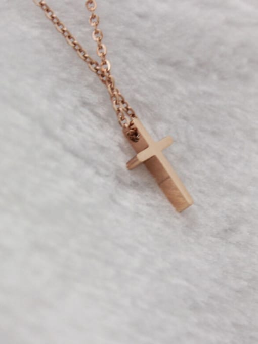 GROSE Christmas Gift Cross Pendant Clavicle Necklace 0