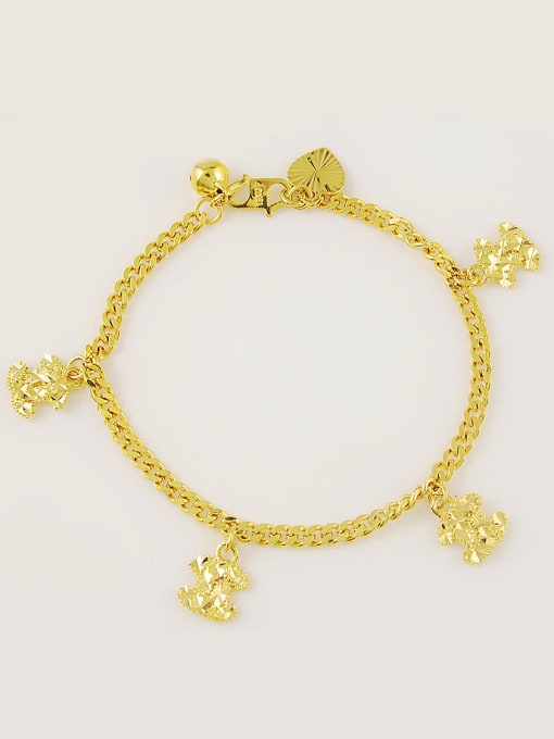 Yi Heng Da Fashionable 24K Gold Plated Letter X Shaped Bracelet 0