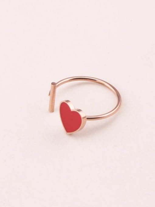 GROSE Red Glue Heart Opening Ring 1