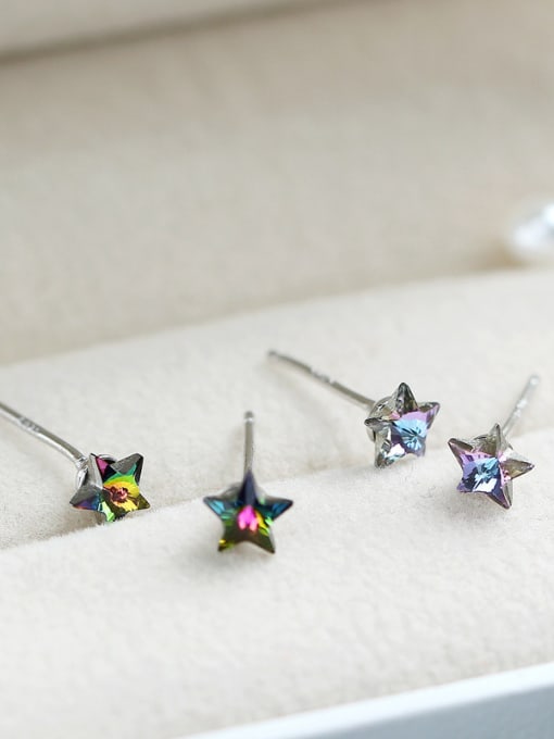 kwan Charming Star Shaped Women Stud Earrings 2