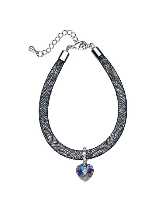 Violet Heart-shaped austrian Crystal Bracelet