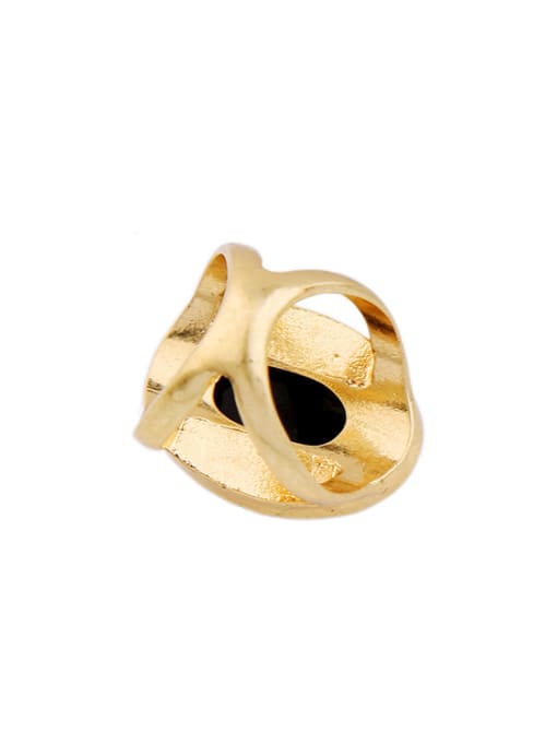 KM Retro Artifcial Stone Alloy Statement Ring 3
