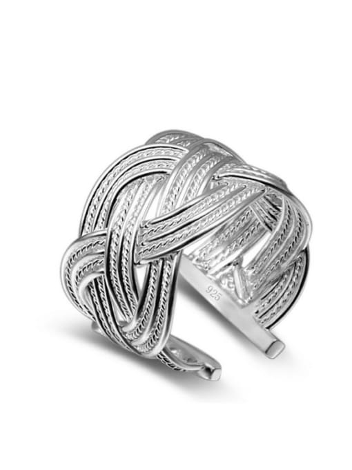 Ya Heng Cross Lines Retro Style Women Ring 0