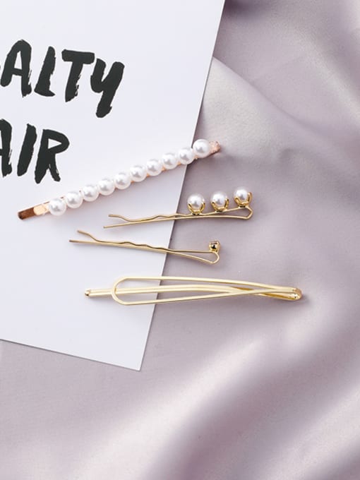 11#10174 Alloy With New retro pearl hairpin Hair Pins
