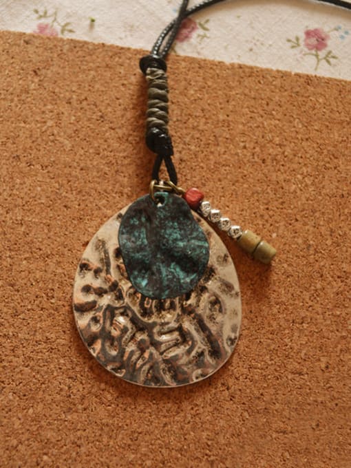 Dandelion Ethnic Style Geometric Shaped Sweater Necklace