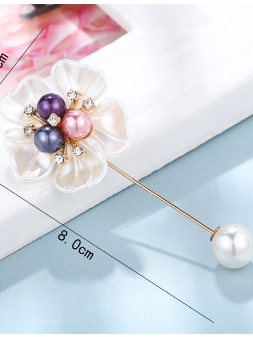 D238 Alloy With  Enamel Romantic Flower Brooches
