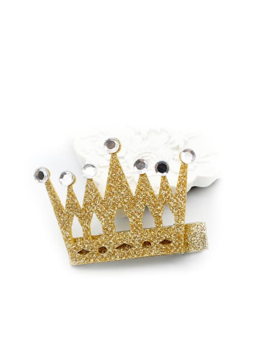 Golden Color Crown Hair clip