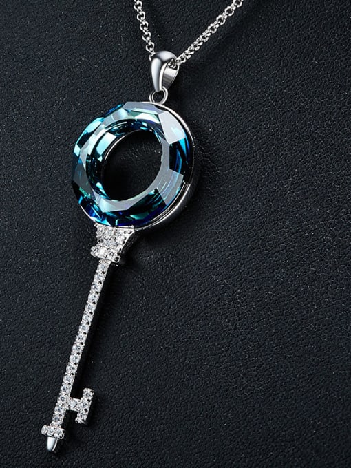 CEIDAI austrian Crystals Key-shaped Necklace 2