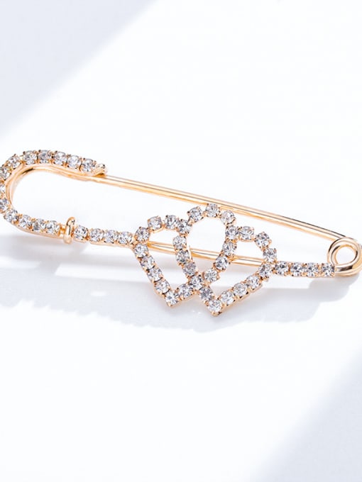 D058 Alloy With Gold Plated Trendy clip Brooches