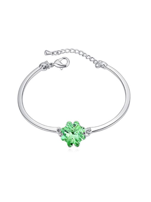 QIANZI Simple Flowery austrian Crystal Alloy Bracelet 1