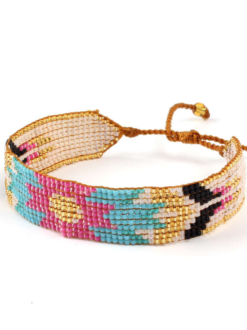 handmade Retro Style Woven Colorful Accessories Bracelet 1