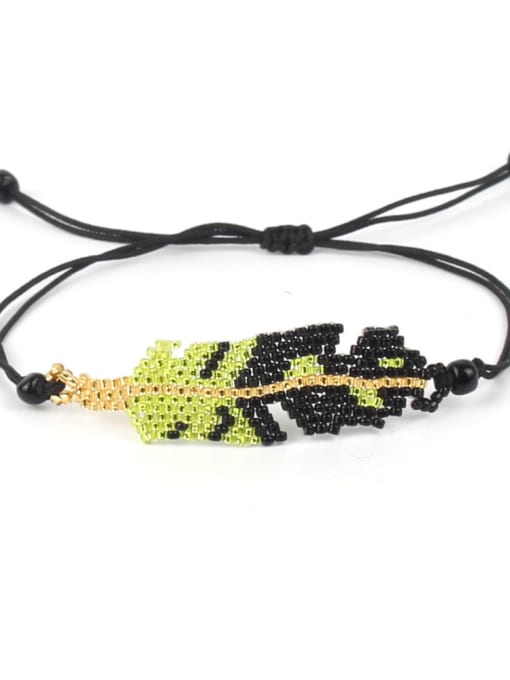 JHBZBVB485-D Leaves-shape Accessories Simple Style Bracelet