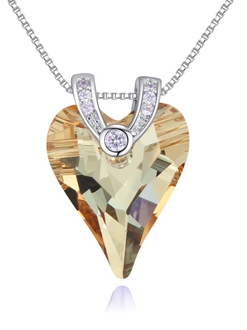 yellow Austria was using austrian Elements Crystal Necklace love life new jewelry necklace