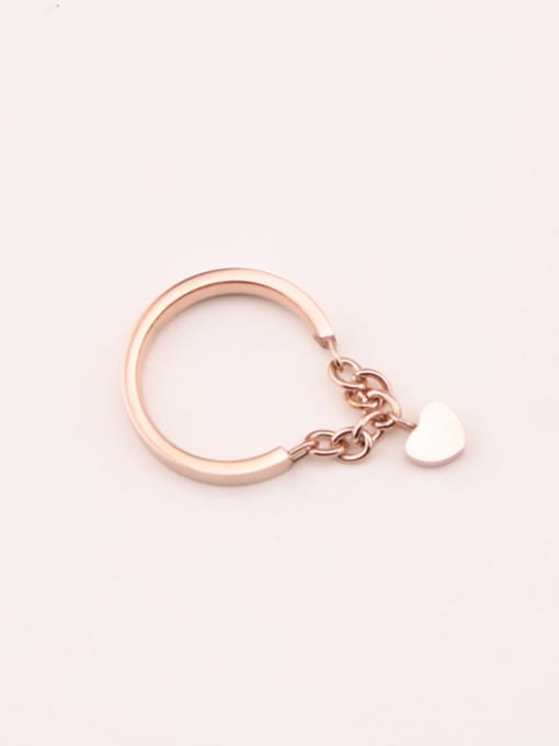 GROSE Heart-shape Chain Women Ring 0