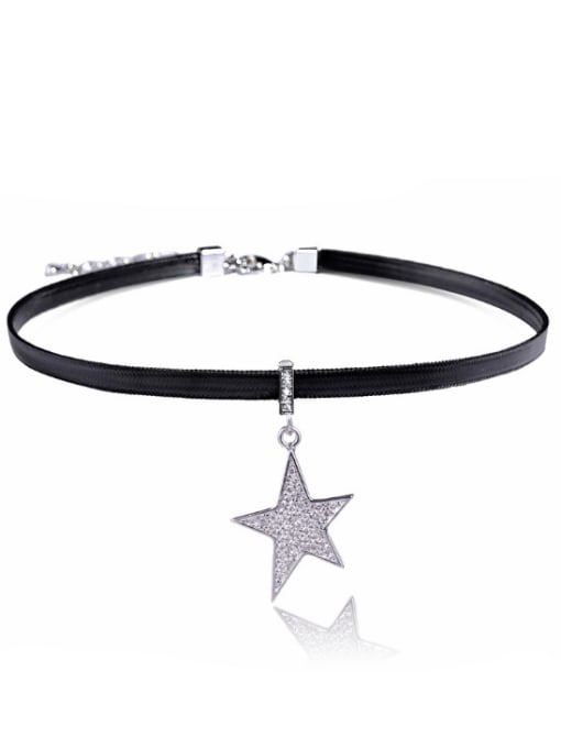 BSL Stainless Steel With Fashion Star Necklaces 0