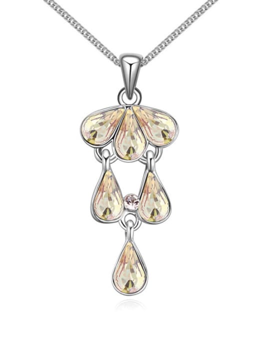 QIANZI Water Drop austrian Crystals Pendant Alloy Necklace 1